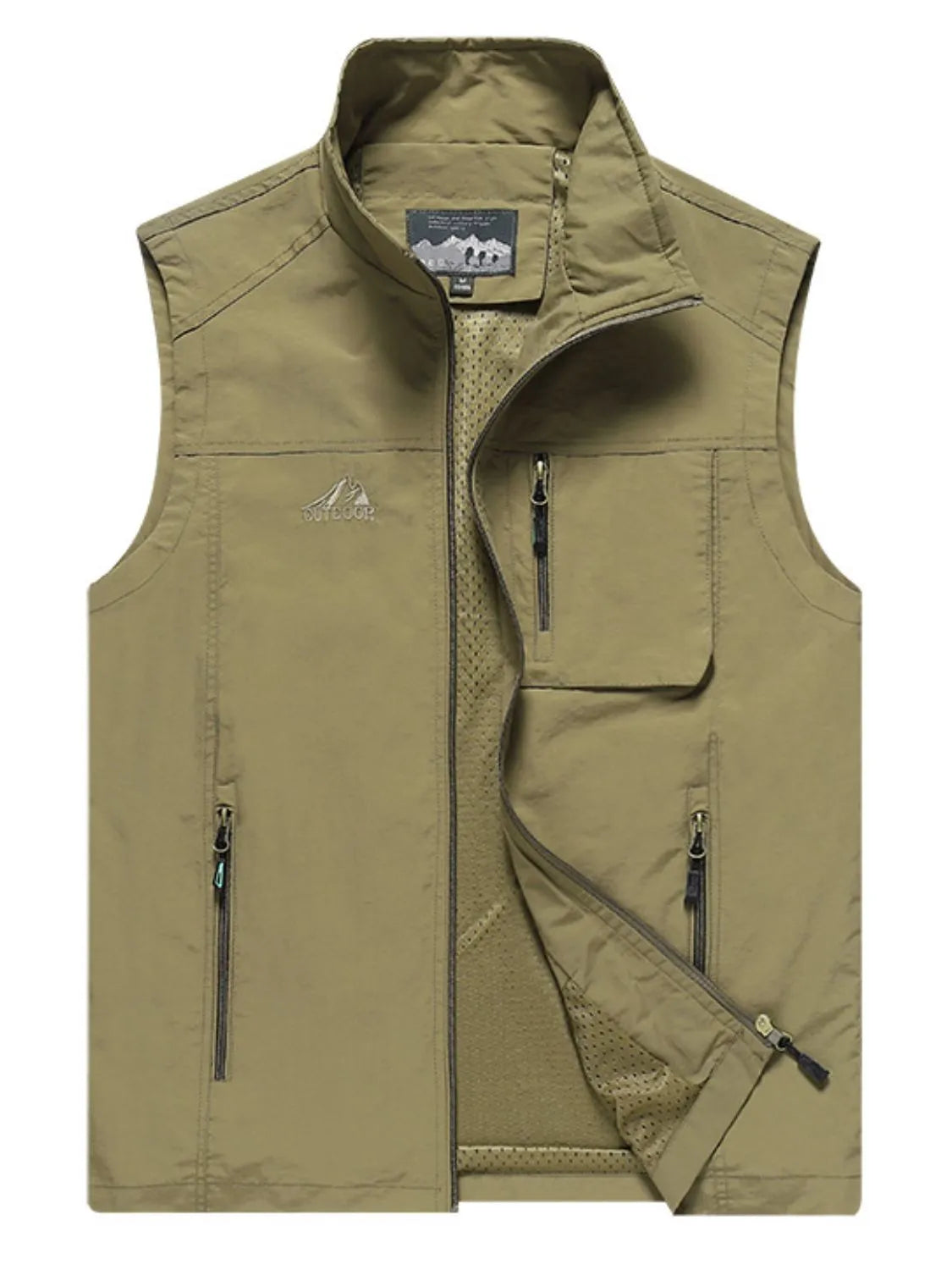 Men's Plus Size Zip Up Vest - Premium Men's Zip Up Vest from Trendsi - Just $66.60! Shop now at Handbags Specialist Headquarter