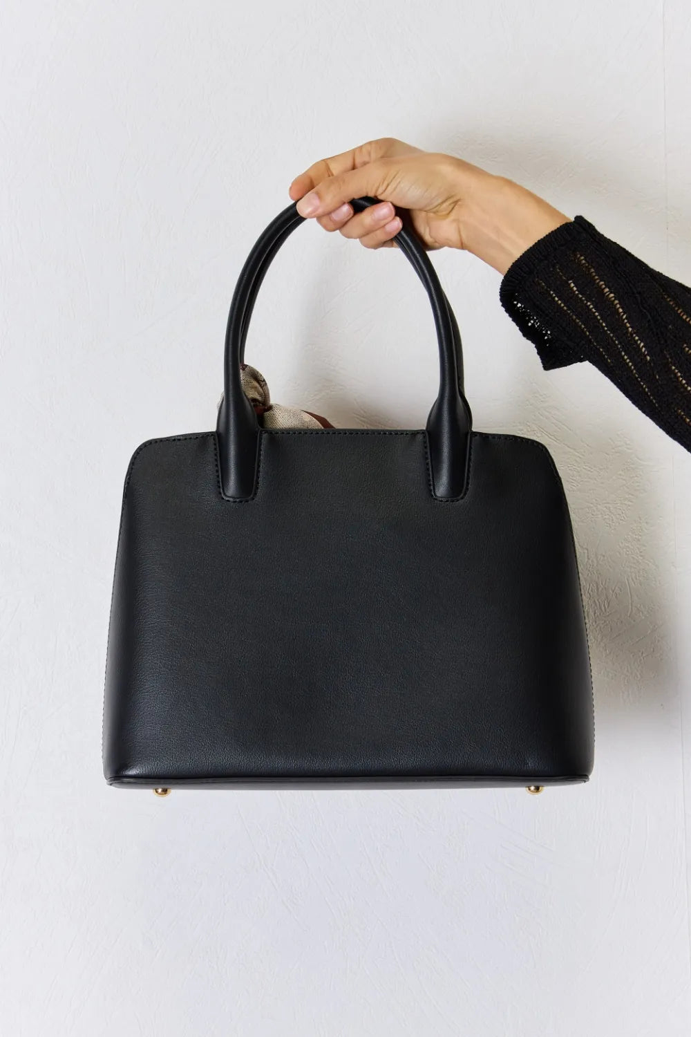 David Jones PU Leather Handbag - Premium handbags from Trendsi - Just $51.99! Shop now at Handbags Specialist Headquarter