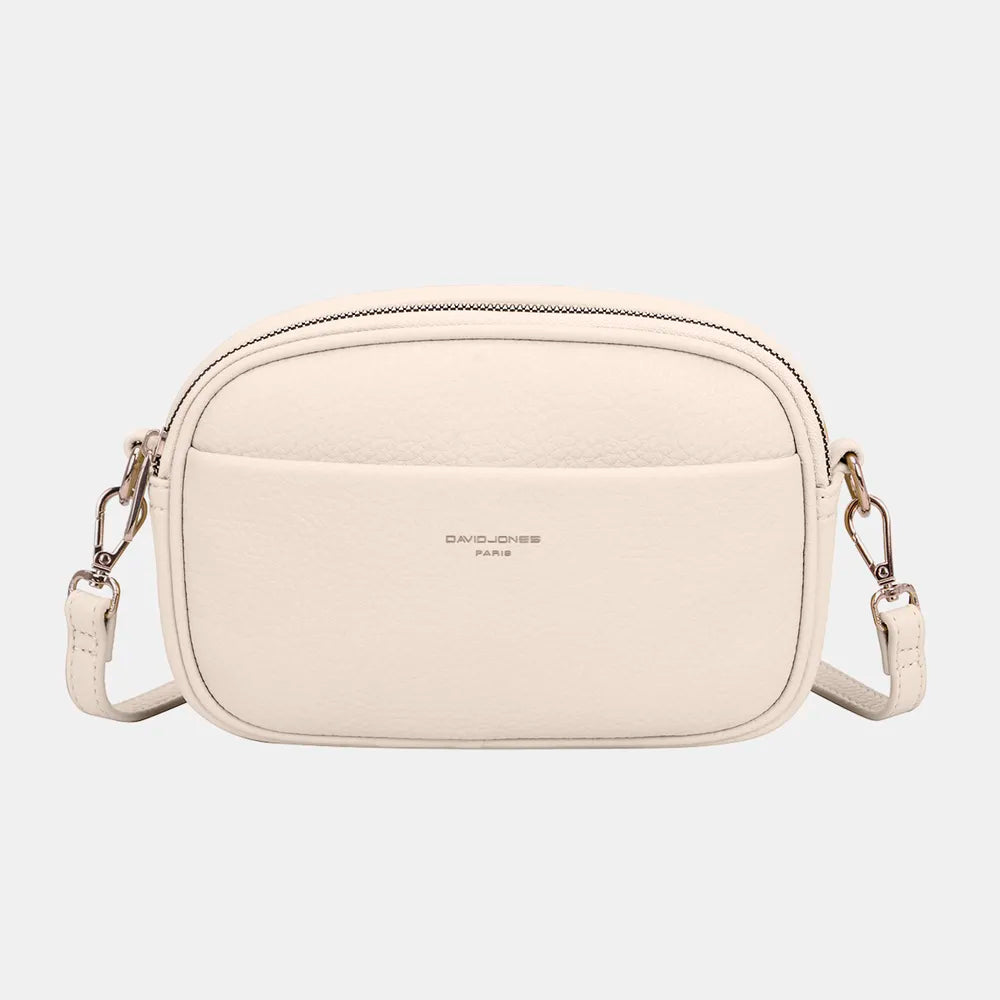 David Jones PU Leather Small Crossbody Bag - Premium Crossbody Bag from Trendsi - Just $44.99! Shop now at Handbags Specialist Headquarter