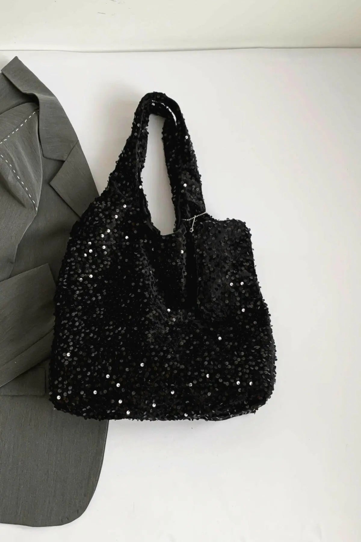 Sequin Polyester Handbag.