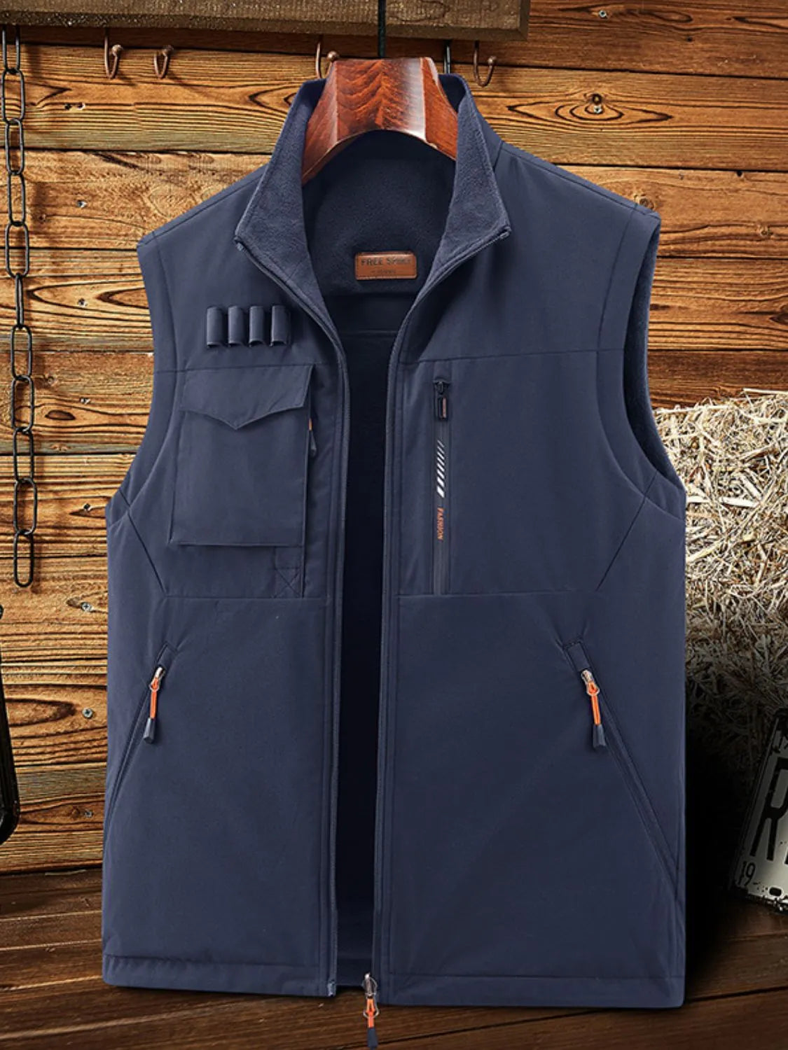 Men's Plus Size Zip Up Vest - Premium from Trendsi - Just $51.20! Shop now at Handbags Specialist Headquarter