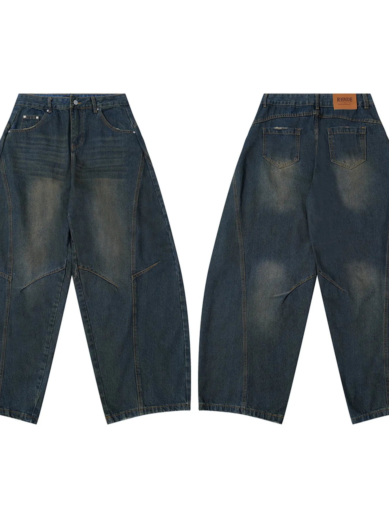 Men's Wide Leg Balloon Denim Jeans - Premium Women / Jeans & Denim from Trendsi - Just $86.99! Shop now at Handbags Specialist Headquarter