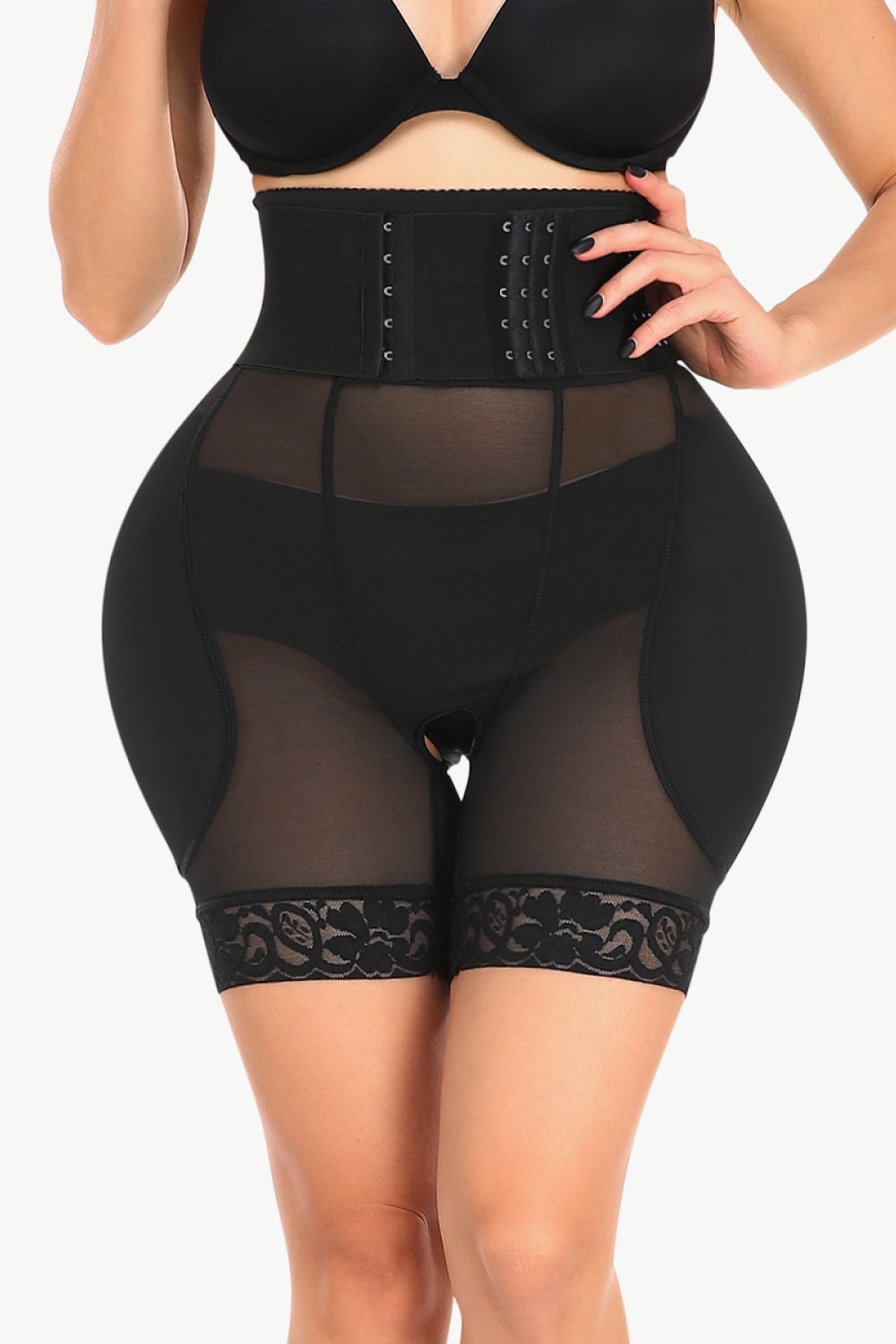 Full Size Breathable Lace Trim Shaping Shorts - Premium Bottoms from Trendsi - Just $37! Shop now at Handbags Specialist Headquarter