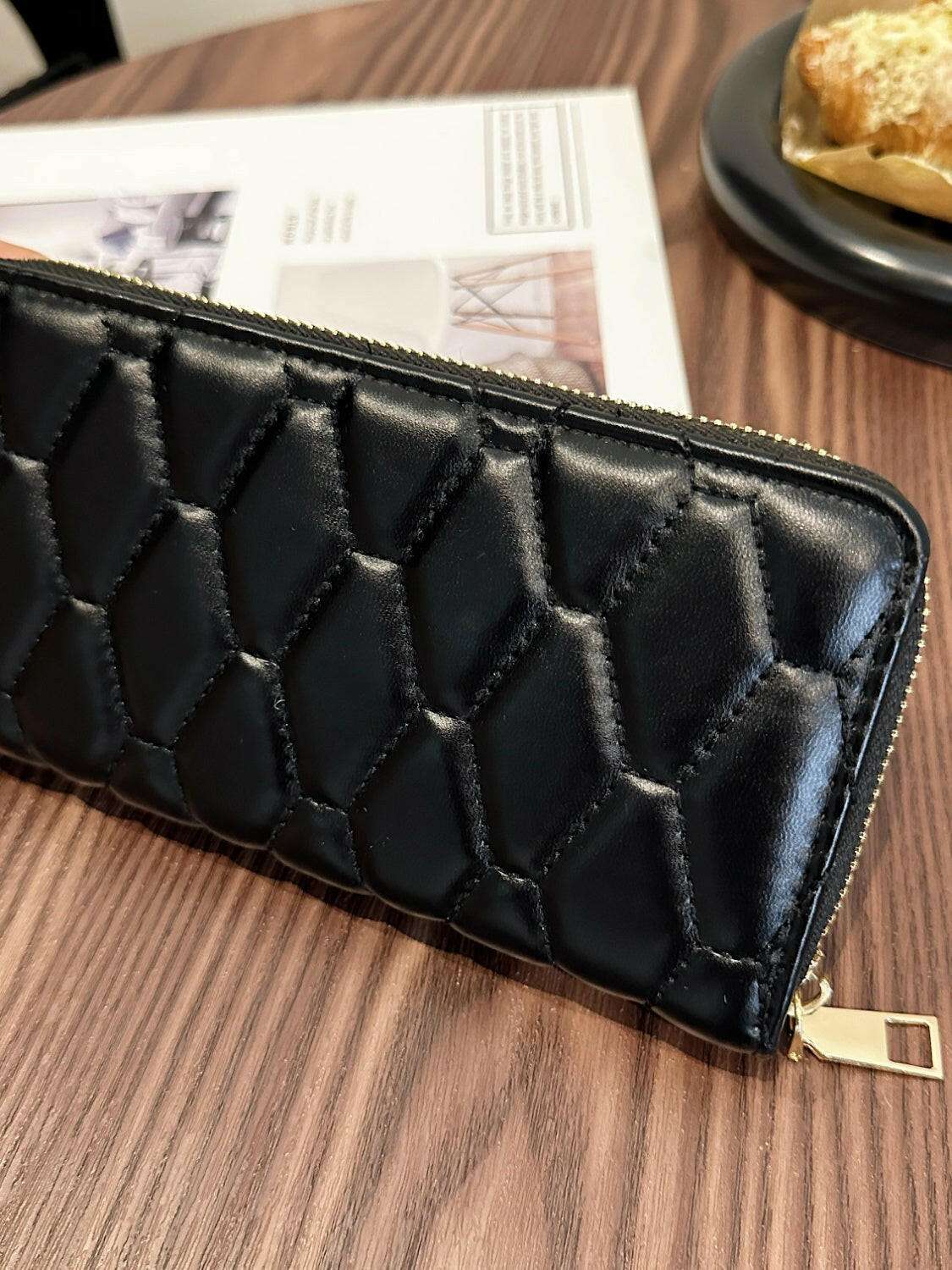 PU Leather Solid Color Wallet - Premium Wallets from Trendsi - Just $15.94! Shop now at Handbags Specialist Headquarter