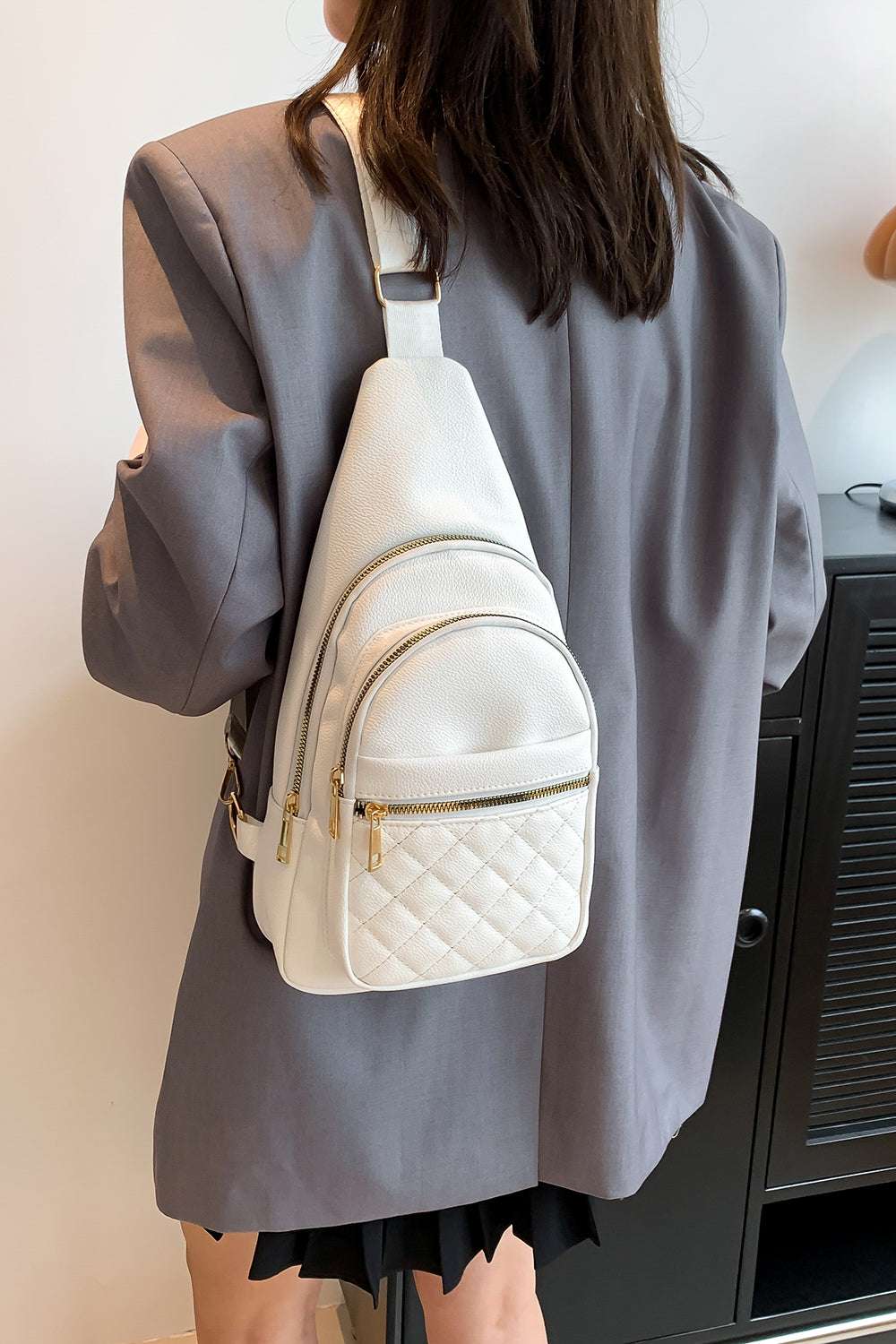 PU Leather Sling Bag - Premium Crossbody Bag from Trendsi - Just $25.99! Shop now at Handbags Specialist Headquarter
