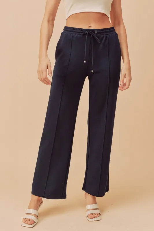 Aemi + Co Drawstring Wide Leg Pants - Premium from Trendsi - Just $49.99! Shop now at Handbags Specialist Headquarter