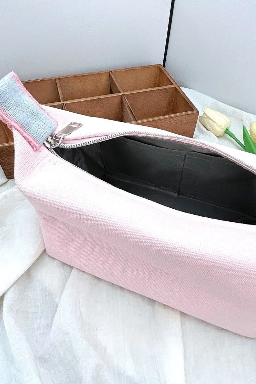 Zenana Waterproof Canvas Travel Cosmetic Bag - Premium travel-bag from Trendsi - Just $29.99! Shop now at Handbags Specialist Headquarter