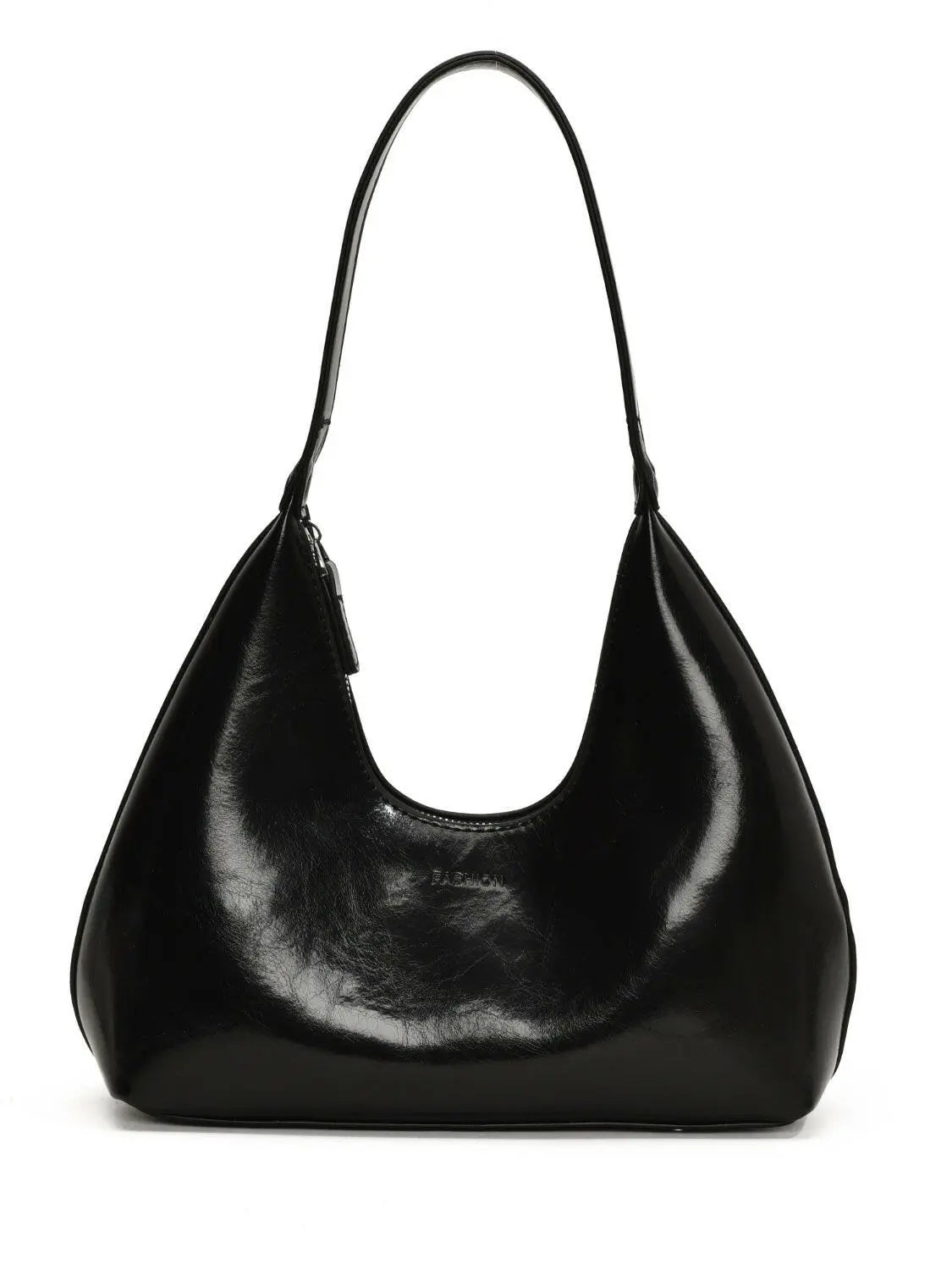 PU Leather Moon Shape Shoulder Bag.