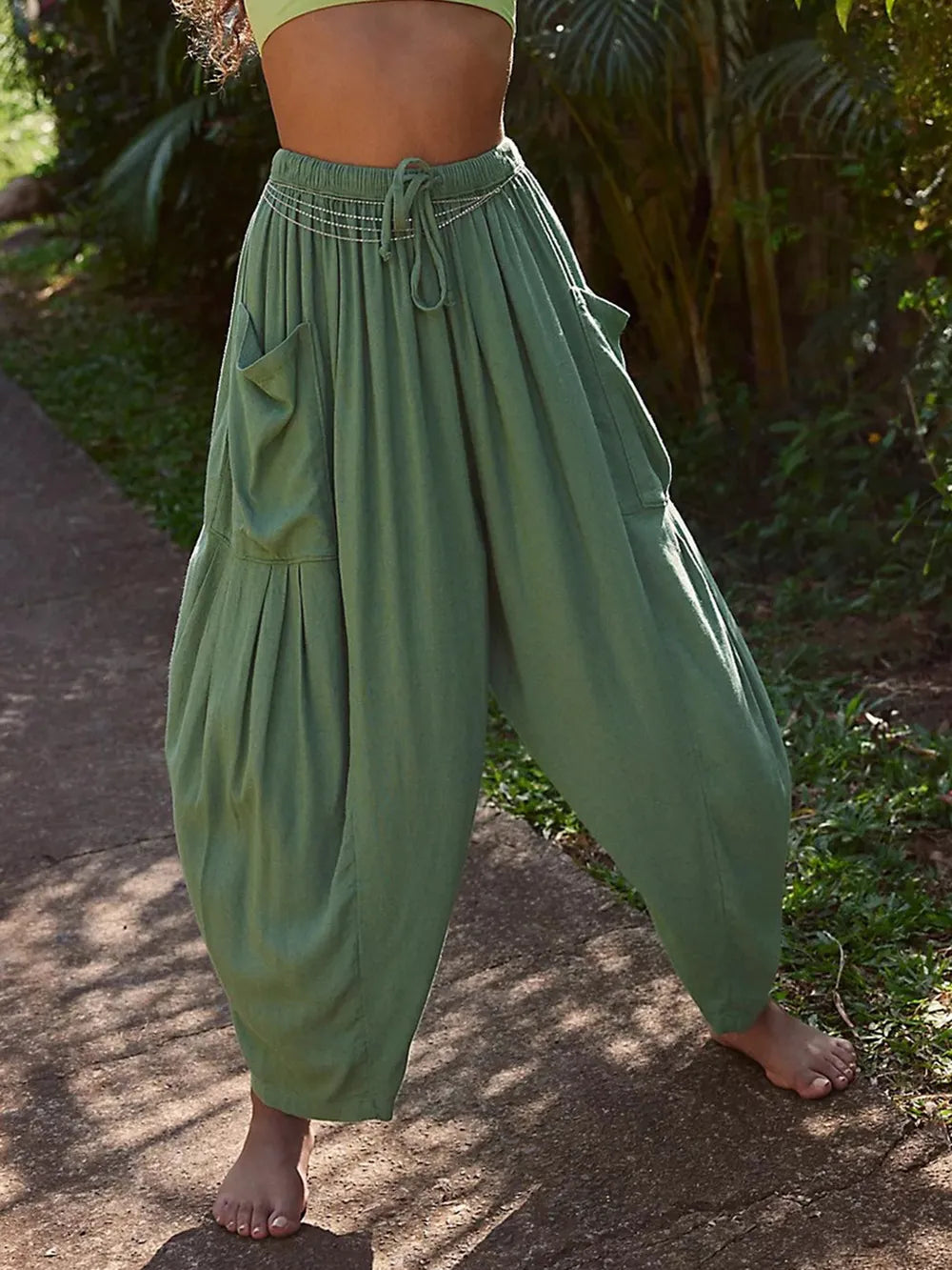 Full Size Wide Leg Pants with Pockets - Premium Women Pants from Trendsi - Just $42.99! Shop now at Handbags Specialist Headquarter