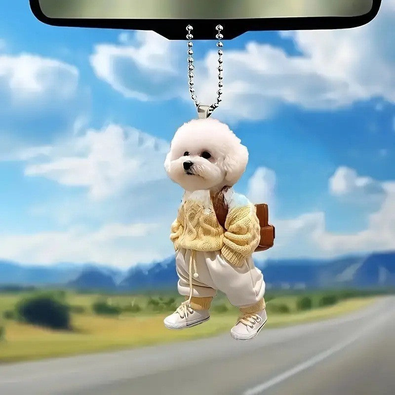 Creative Dog Backpack Keychain Pendant - Premium Keychains from Shop1103836706 Store - Just $14.99! Shop now at Handbags Specialist Headquarter