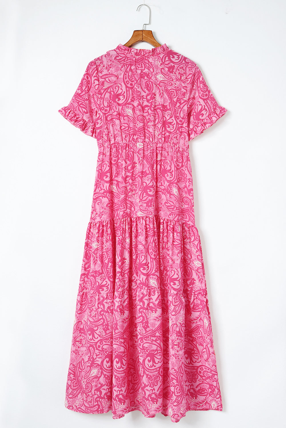 Paisley Print Flounce Sleeve Maxi Dress - Premium Maxi Dress from Trendsi - Just $56.99! Shop now at Handbags Specialist Headquarter