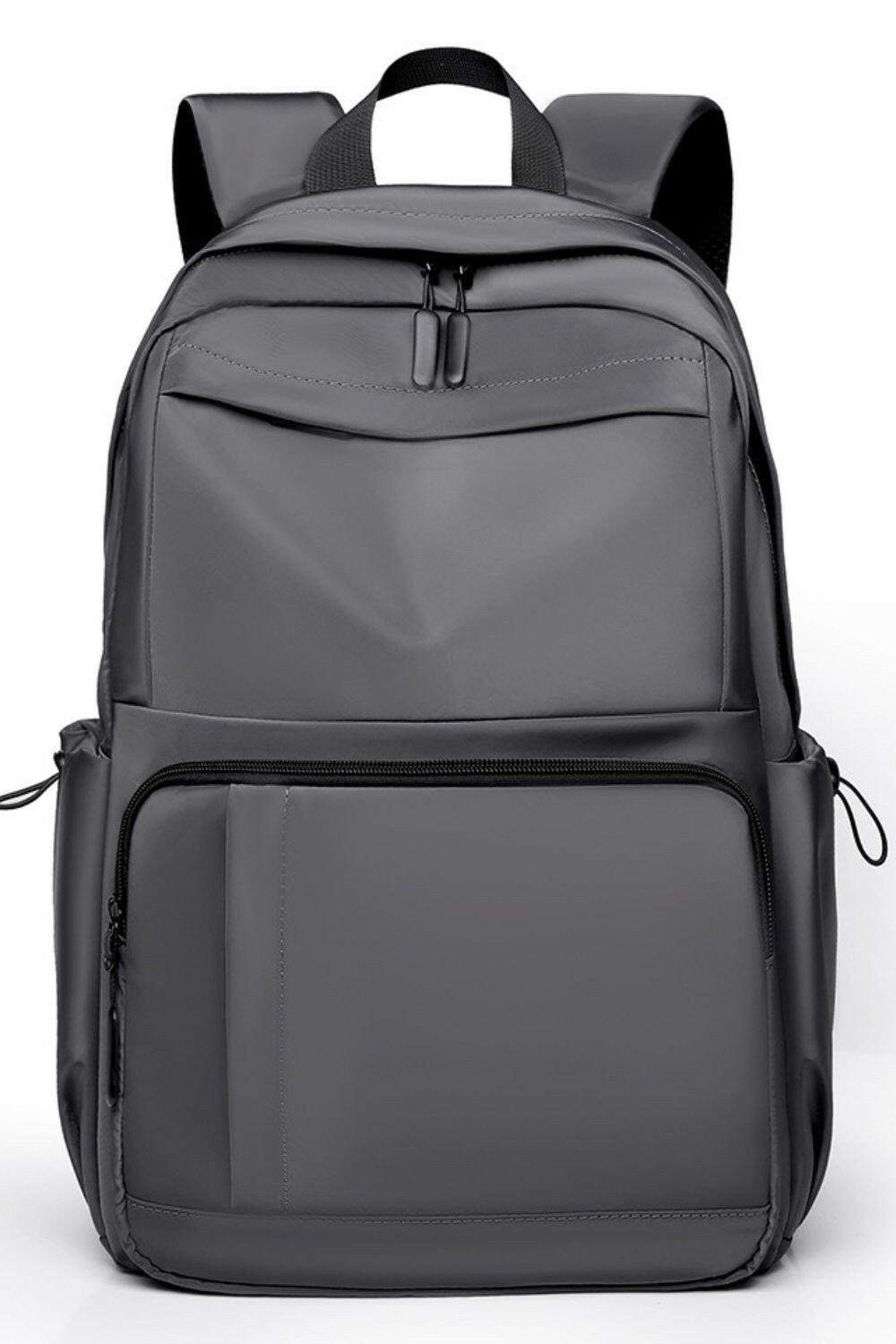 Multi-Pockets Solid Color Backpack Bag.