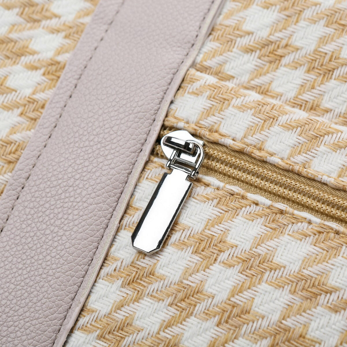 Houndstooth Canvas Travel Bag - Premium Luggage Travel Bags from Trendsi - Just $32.99! Shop now at Handbags Specialist Headquarter