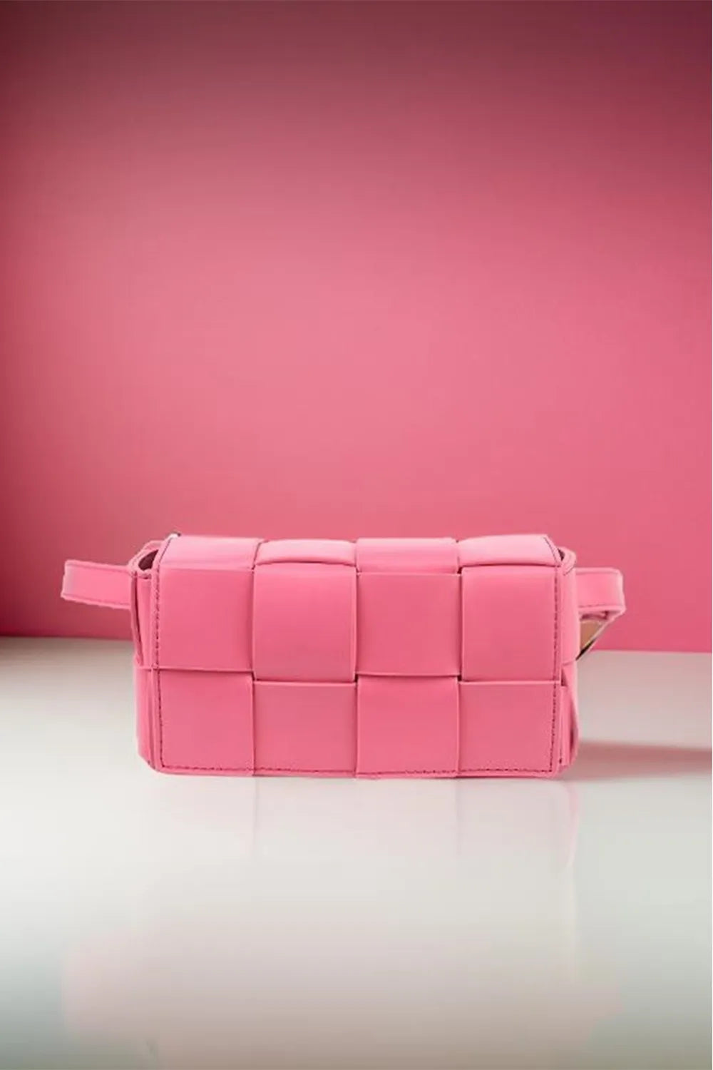 Zenana Vegan Leather Woven Crossbody Bag - Premium Crossbody Bag from Trendsi - Just $31.99! Shop now at Handbags Specialist Headquarter