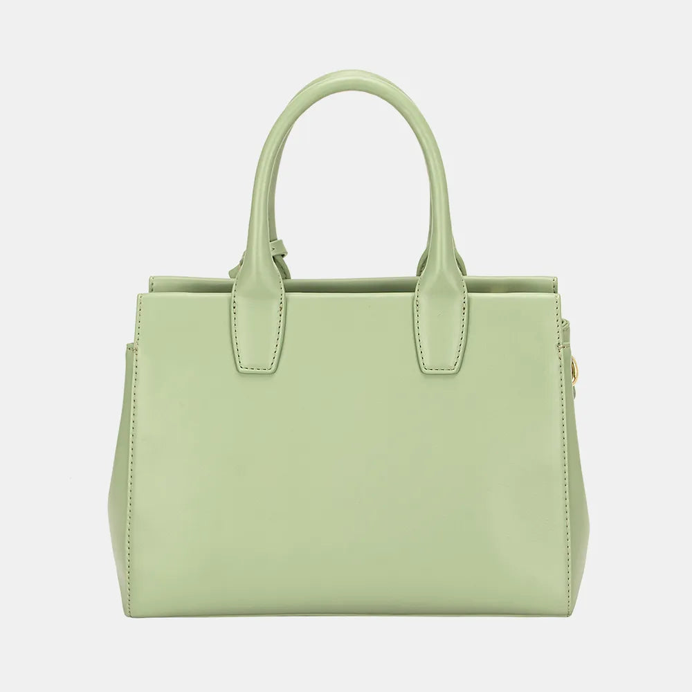 David Jones PU Leather Handbag - Premium Handbags from Trendsi - Just $47.99! Shop now at Handbags Specialist Headquarter