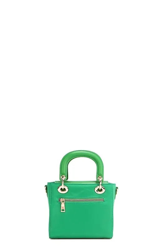 Nicole Lee USA Color Patch Handbag with Top Handle - Premium Tote Bag from Trendsi - Just $73.99! Shop now at Handbags Specialist Headquarter