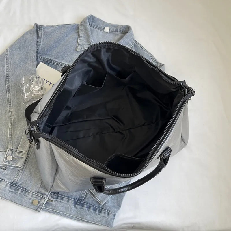 PU Leather Oversize Travel Bag - Premium travel-bag from Trendsi - Just $50.99! Shop now at Handbags Specialist Headquarter
