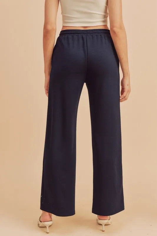 Aemi + Co Drawstring Wide Leg Pants - Premium from Trendsi - Just $49.99! Shop now at Handbags Specialist Headquarter
