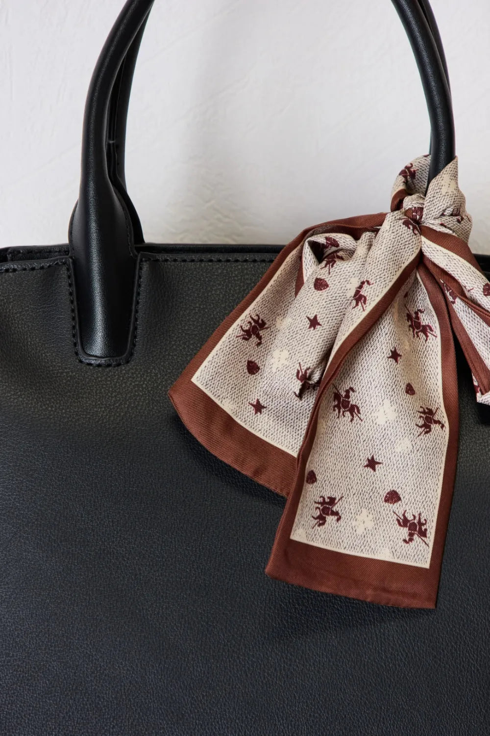 David Jones PU Leather Handbag - Premium handbags from Trendsi - Just $51.99! Shop now at Handbags Specialist Headquarter