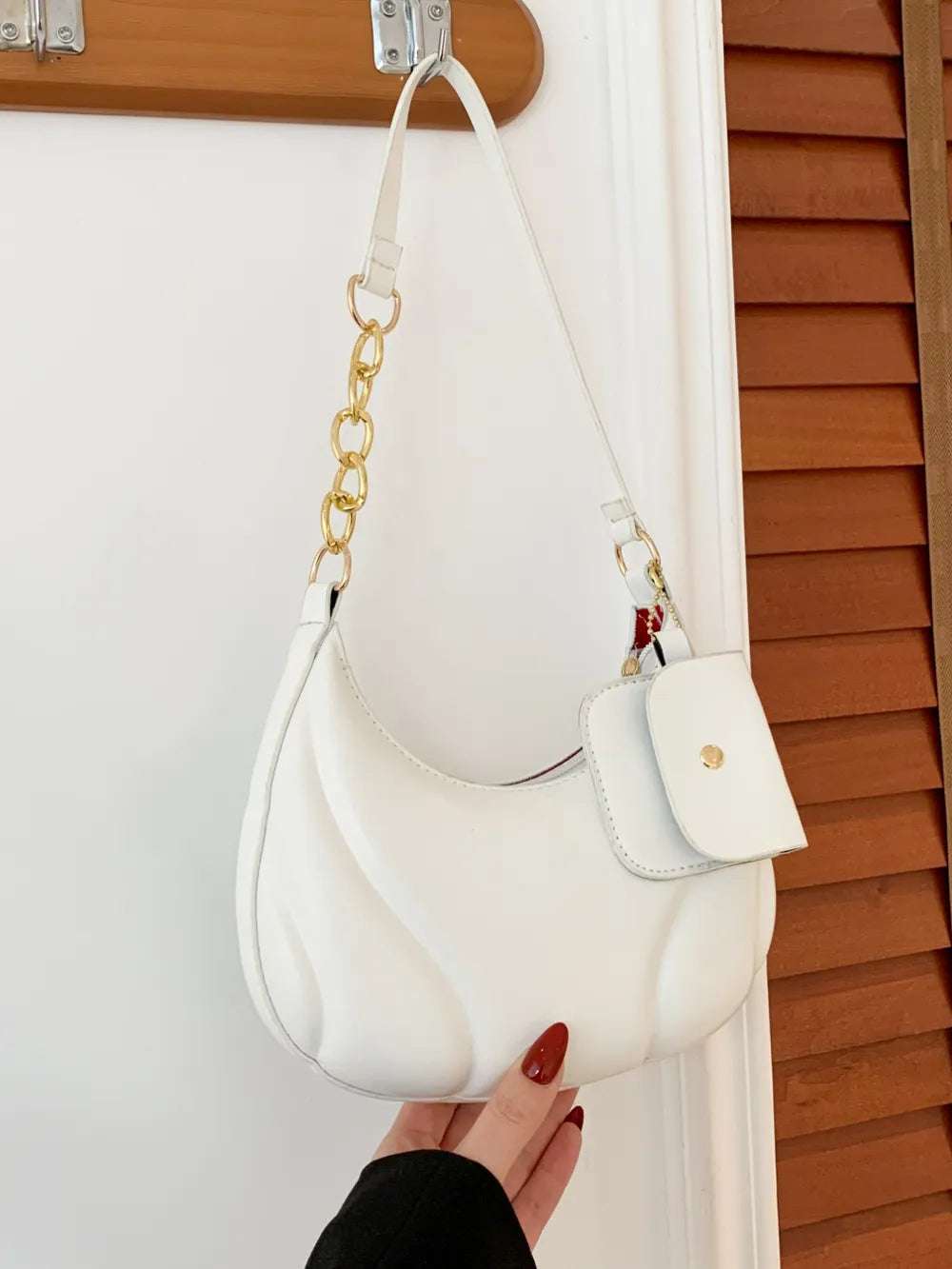 PU Leather Shoulder Bag with EarPods Bag - Premium Crossbody Bag from Trendsi - Just $18.99! Shop now at Handbags Specialist Headquarter