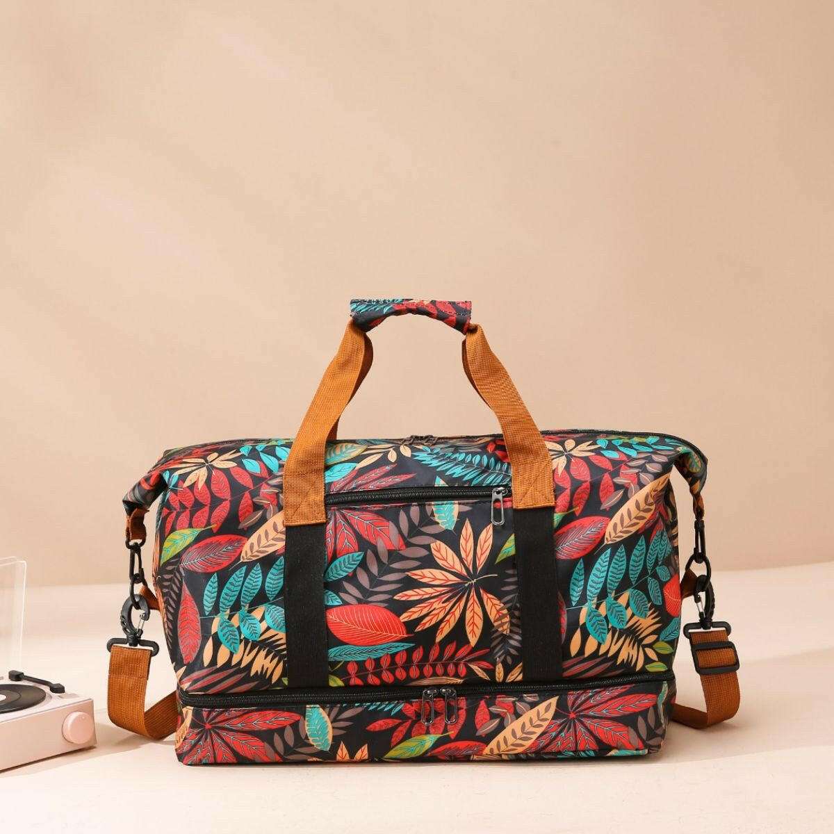 Canvas Printed Travel Bag - Premium Luggage Travel Bags from Trendsi - Just $38.99! Shop now at Handbags Specialist Headquarter
