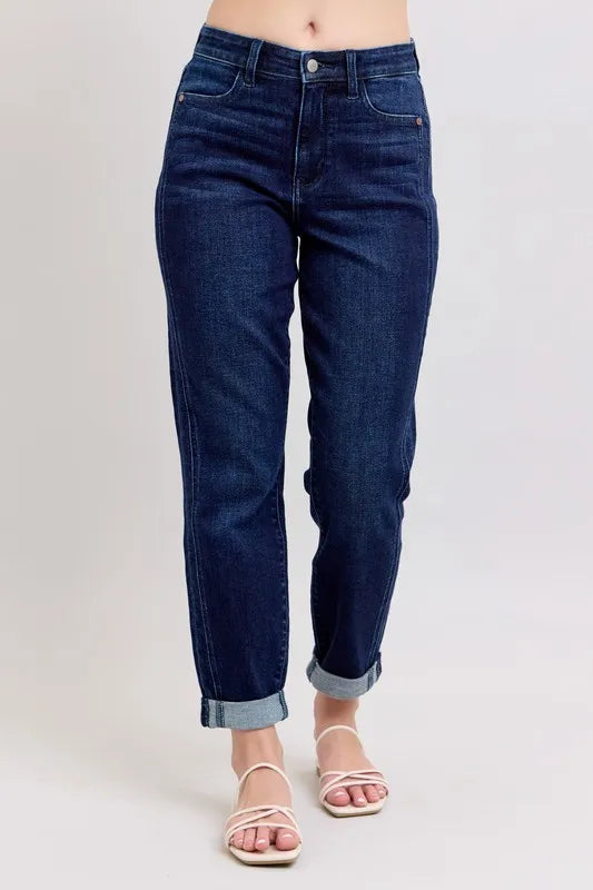 Judy Blue Full Size High Waist Boyfriend Jeans Plus Size - Premium Women / Jeans & Denim from Trendsi - Just $61.99! Shop now at Handbags Specialist Headquarter