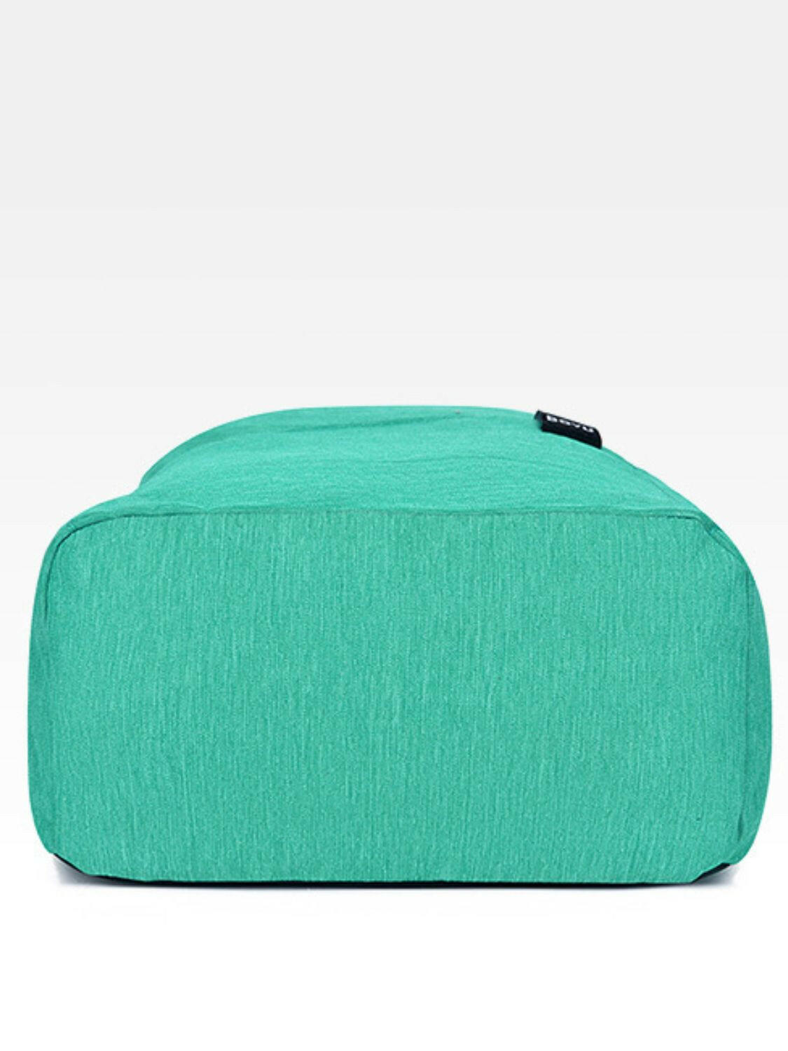 Solid Color Nylon Backpack Bag.
