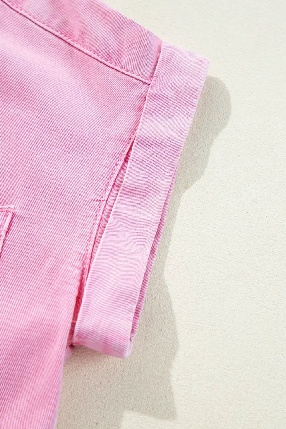 Button Down Short Sleeve Denim Dress - Premium Women / Jeans & Denim from Trendsi - Just $55.46! Shop now at Handbags Specialist Headquarter