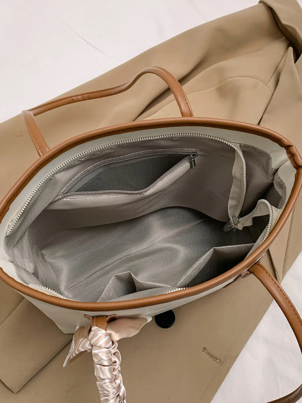 PU Leather Tote Bag - Premium Tote Bag from Trendsi - Just $35.99! Shop now at Handbags Specialist Headquarter