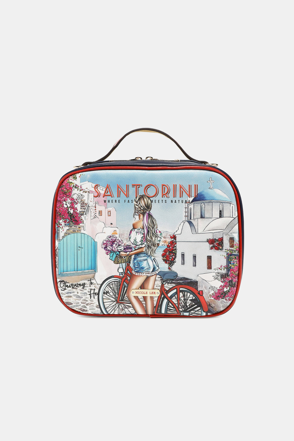 Nicole Lee USA Printed Handbag with Three Pouches - Premium Handbags from Trendsi - Just $39.99! Shop now at Handbags Specialist Headquarter