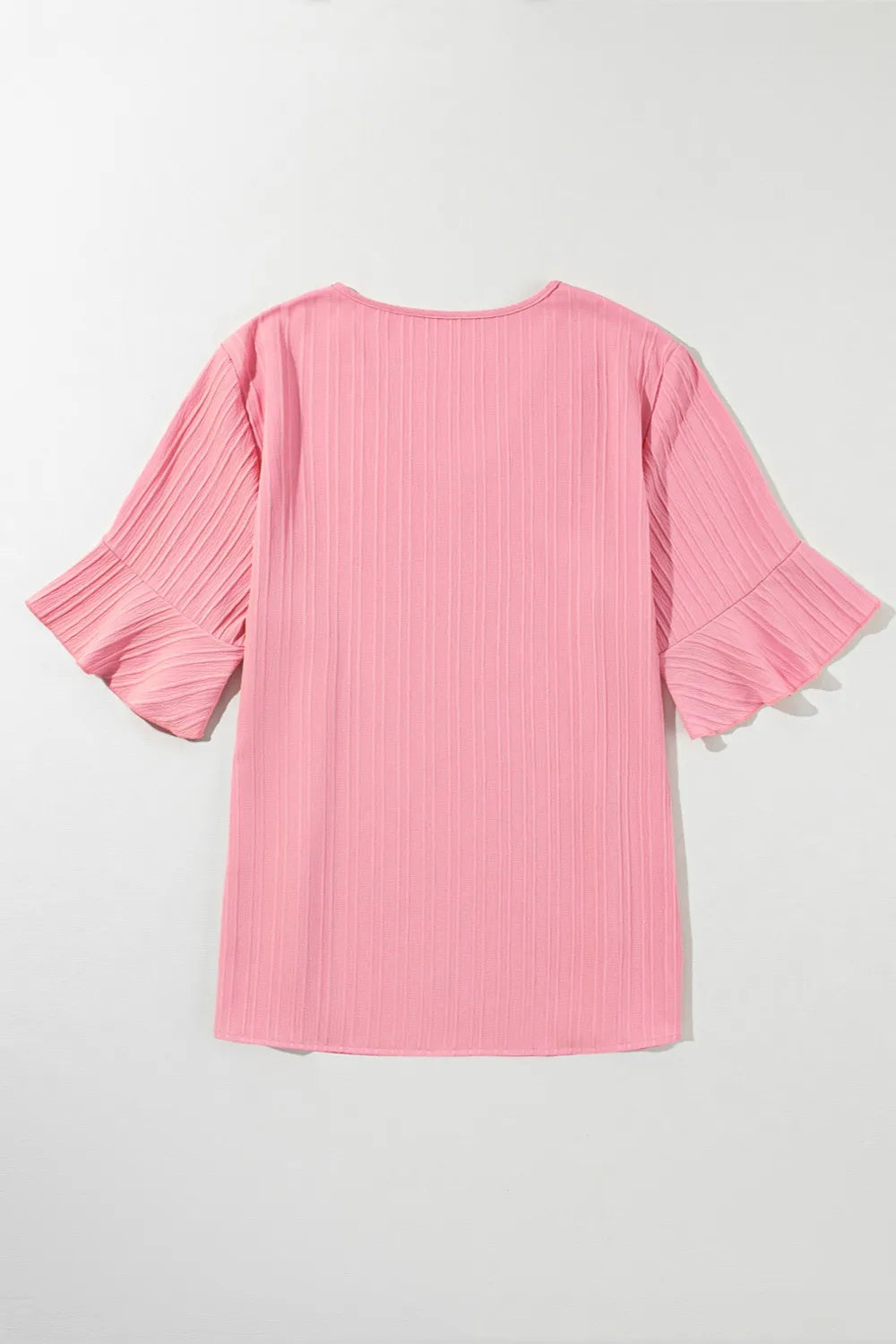 Plus Size V-Neck Half Sleeve Blouse - Premium Plus Size Shirts from Trendsi - Just $13.72! Shop now at Handbags Specialist Headquarter