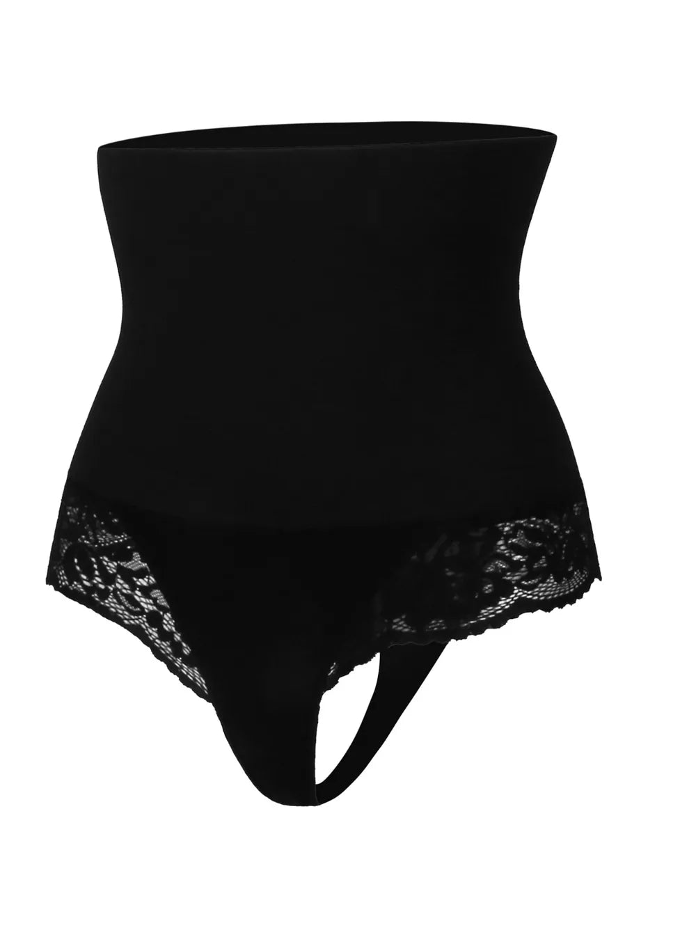 Lace Detail High Waist Shaping Panty - Premium Bottoms from Trendsi - Just $26.99! Shop now at Handbags Specialist Headquarter