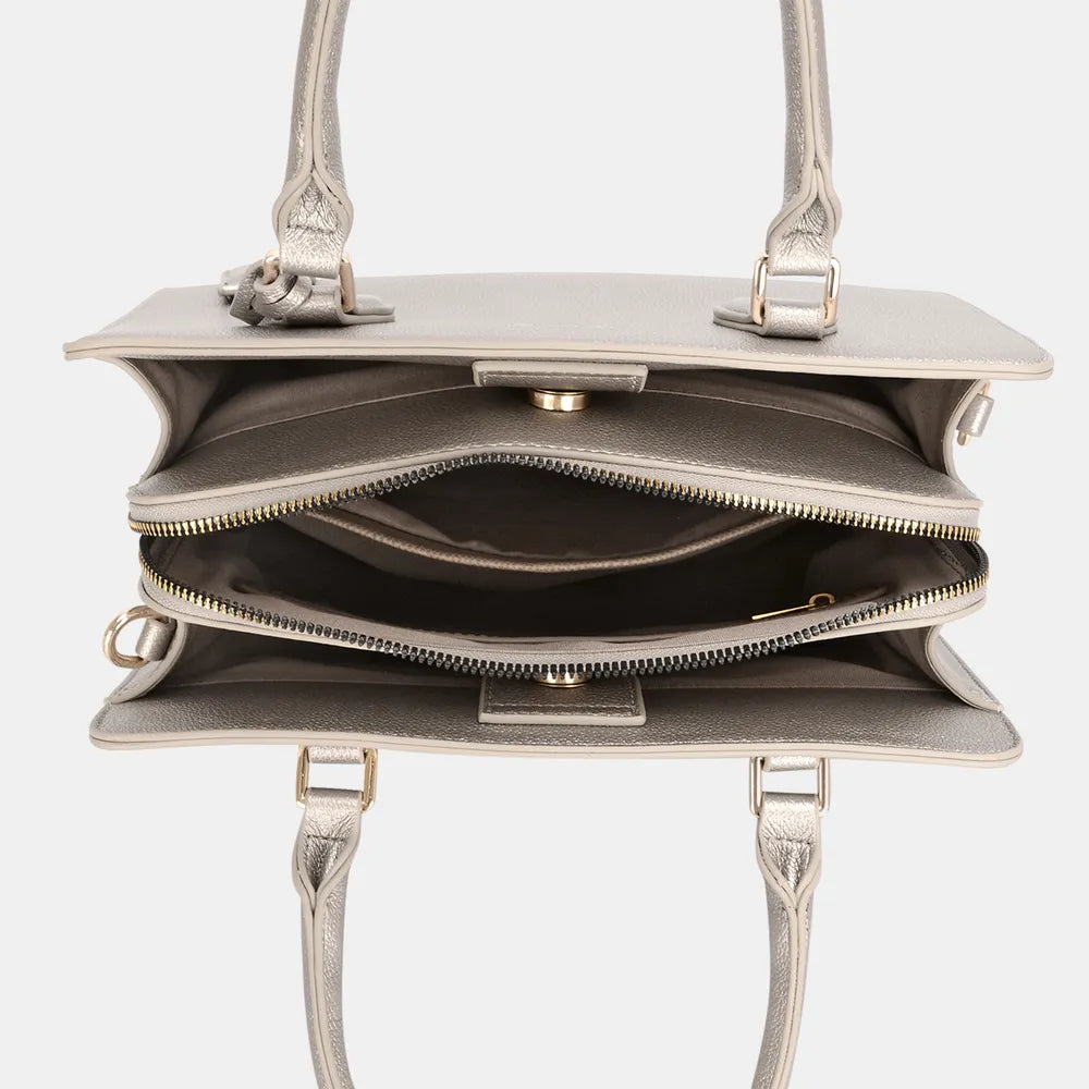 Stylish & Durable David Jones PU Leather Handbag - Premium Handbags from Trendsi - Just $48.99! Shop now at Handbags Specialist Headquarter