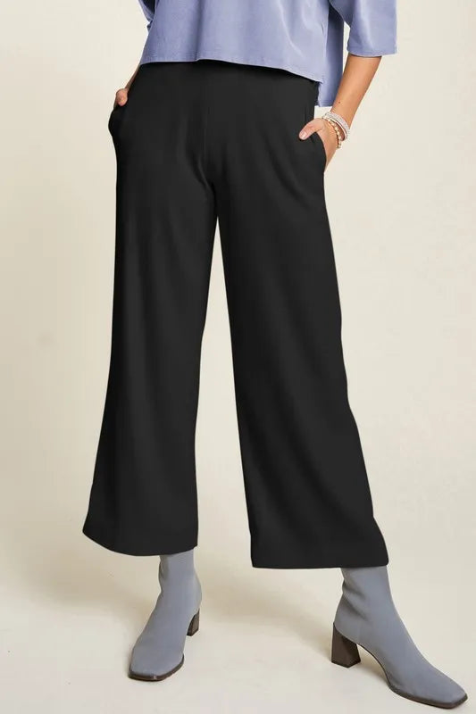 Davi & Dani Wide Leg Mid-Rise Pants - Premium  from Trendsi - Just $47.99! Shop now at Handbags Specialist Headquarter