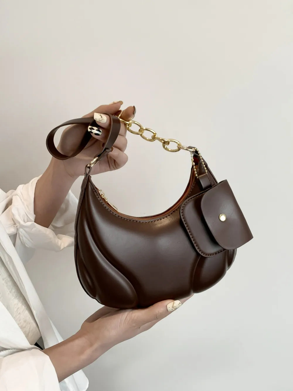 PU Leather Shoulder Bag with EarPods Bag - Premium Crossbody Bag from Trendsi - Just $18.99! Shop now at Handbags Specialist Headquarter