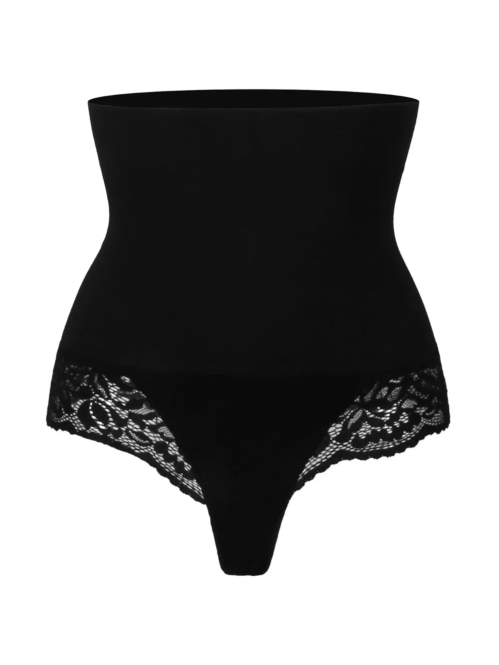 Lace Detail High Waist Shaping Panty - Premium Bottoms from Trendsi - Just $26.99! Shop now at Handbags Specialist Headquarter