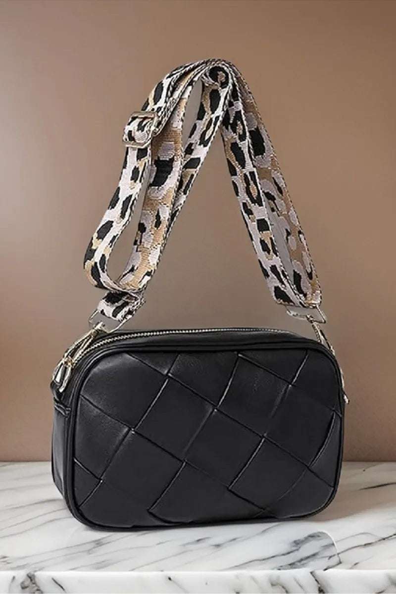 Zenana Cassette Woven Crossbody Bag - Premium Crossbody Bag from Trendsi - Just $35.99! Shop now at Handbags Specialist Headquarter