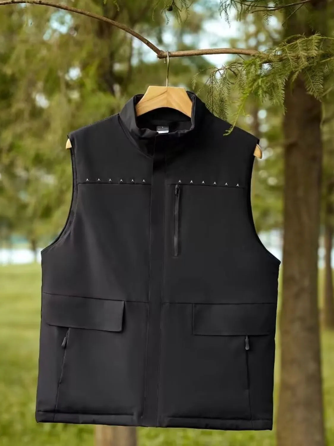 Men's Full Size Zip Up Vest Plus Size - Premium Men's Zip Up Vest from Trendsi - Just $98.79! Shop now at Handbags Specialist Headquarter