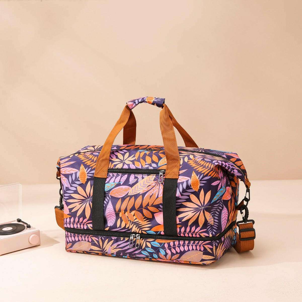Canvas Printed Travel Bag - Premium Luggage Travel Bags from Trendsi - Just $38.99! Shop now at Handbags Specialist Headquarter