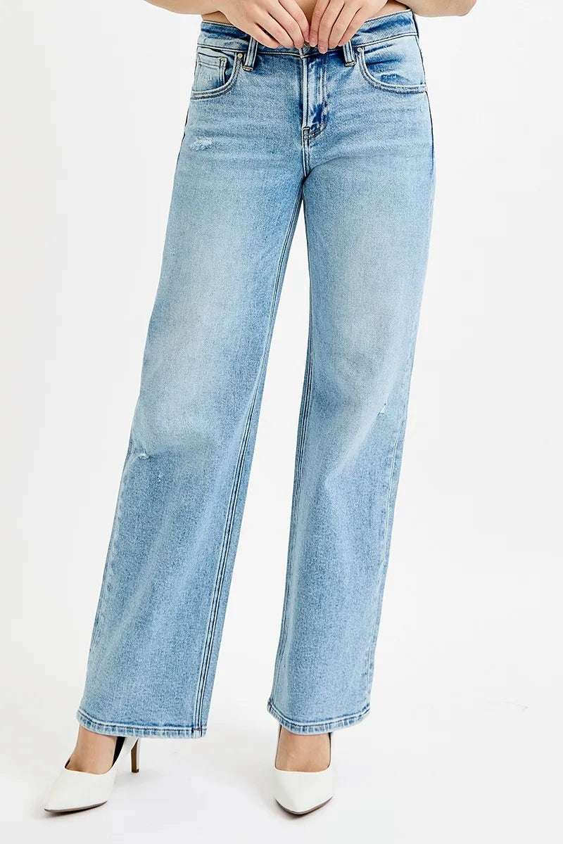 RISEN Full Size Low Rise Ankle Boyfriend Distressed Jeans Plus Size - Premium Women / Jeans & Denim from Trendsi - Just $66.99! Shop now at Handbags Specialist Headquarter