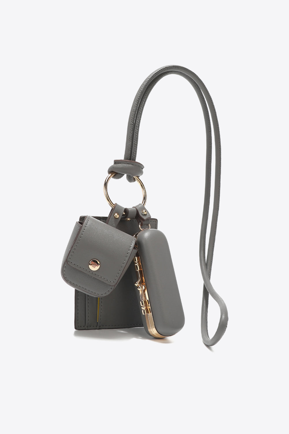 Nicole Lee USA Vegan Leather 3-Piece Lanyard Set - Premium Handbags from Trendsi - Just $59.99! Shop now at Handbags Specialist Headquarter