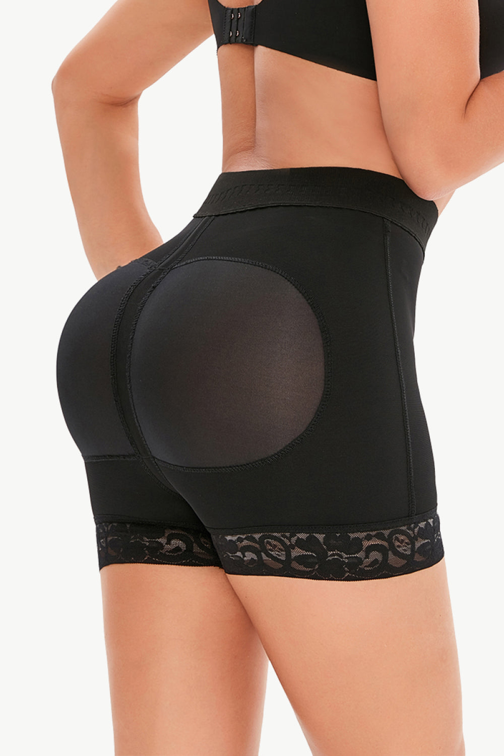 Full Size Pull-On Lace Trim Shaping Shorts - Premium Bottoms from Trendsi - Just $27! Shop now at Handbags Specialist Headquarter