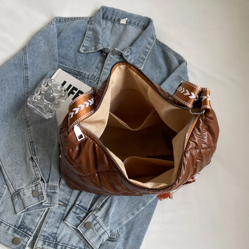 Quilted Nylon Travel Bag - Premium travel-bag from Trendsi - Just $39.99! Shop now at Handbags Specialist Headquarter