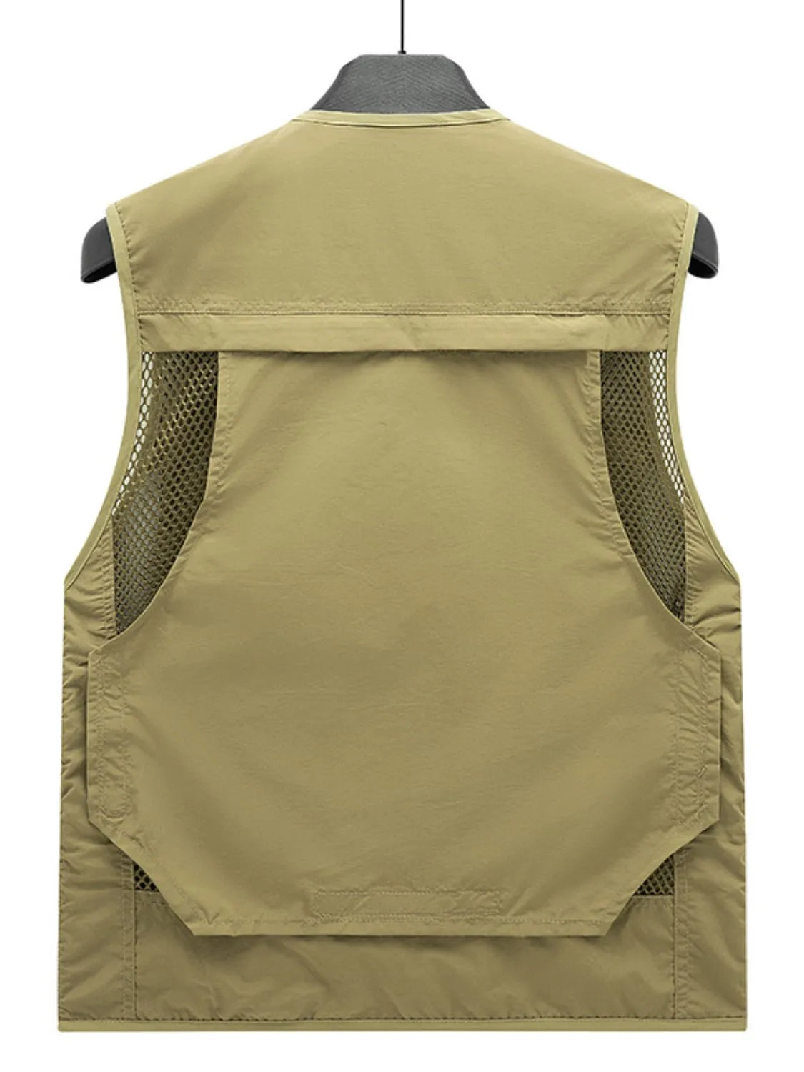 Men's Plus Size Zip Up Mesh Vest - Premium Men's Zip Up Vest from Trendsi - Just $80.85! Shop now at Handbags Specialist Headquarter