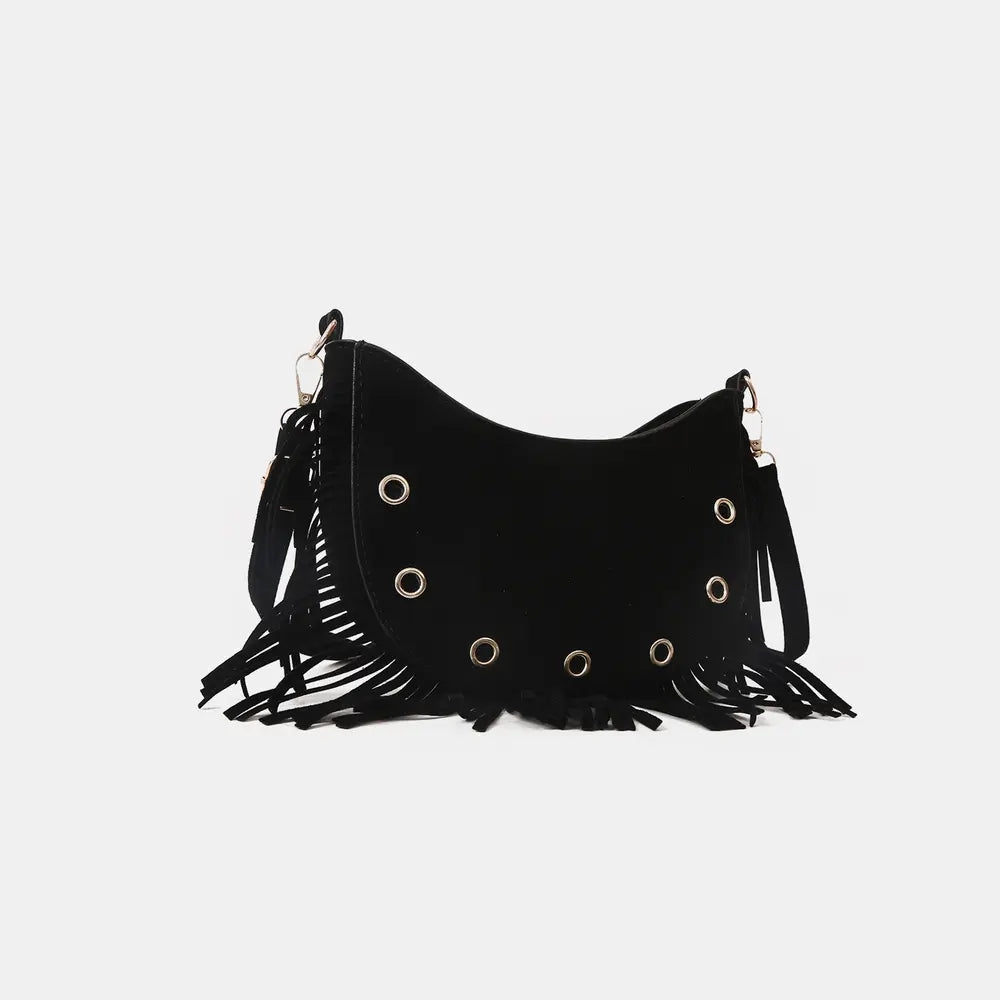 Fringe Detail Crossbody Bag - Premium Handbags from Trendsi - Just $19.99! Shop now at Handbags Specialist Headquarter