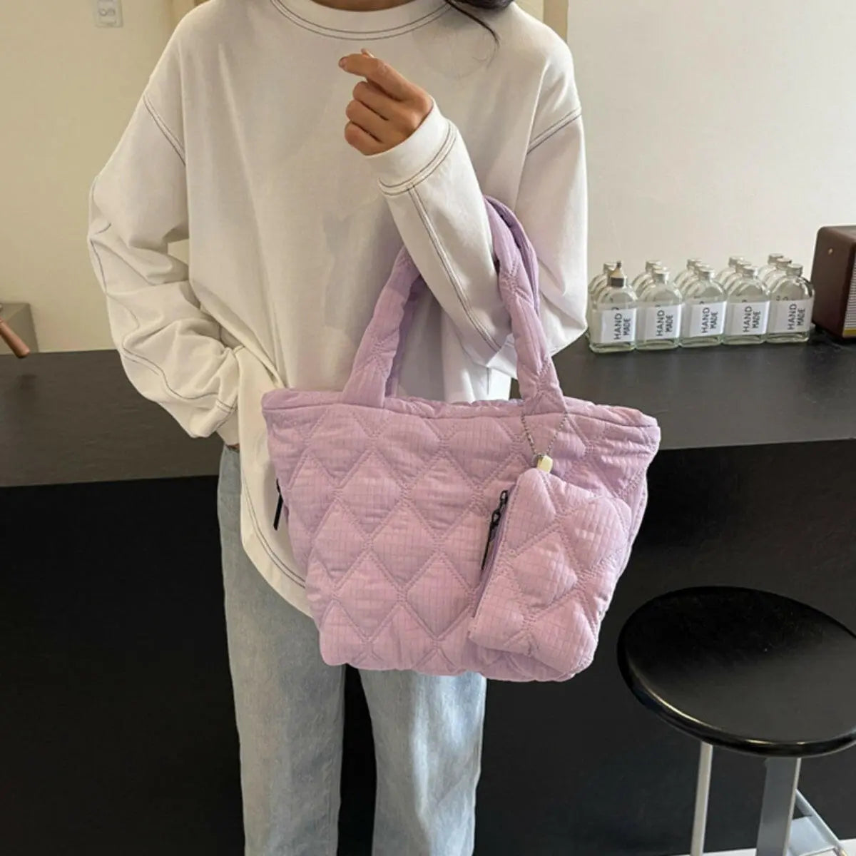 Polyester Medium Tote Bag.