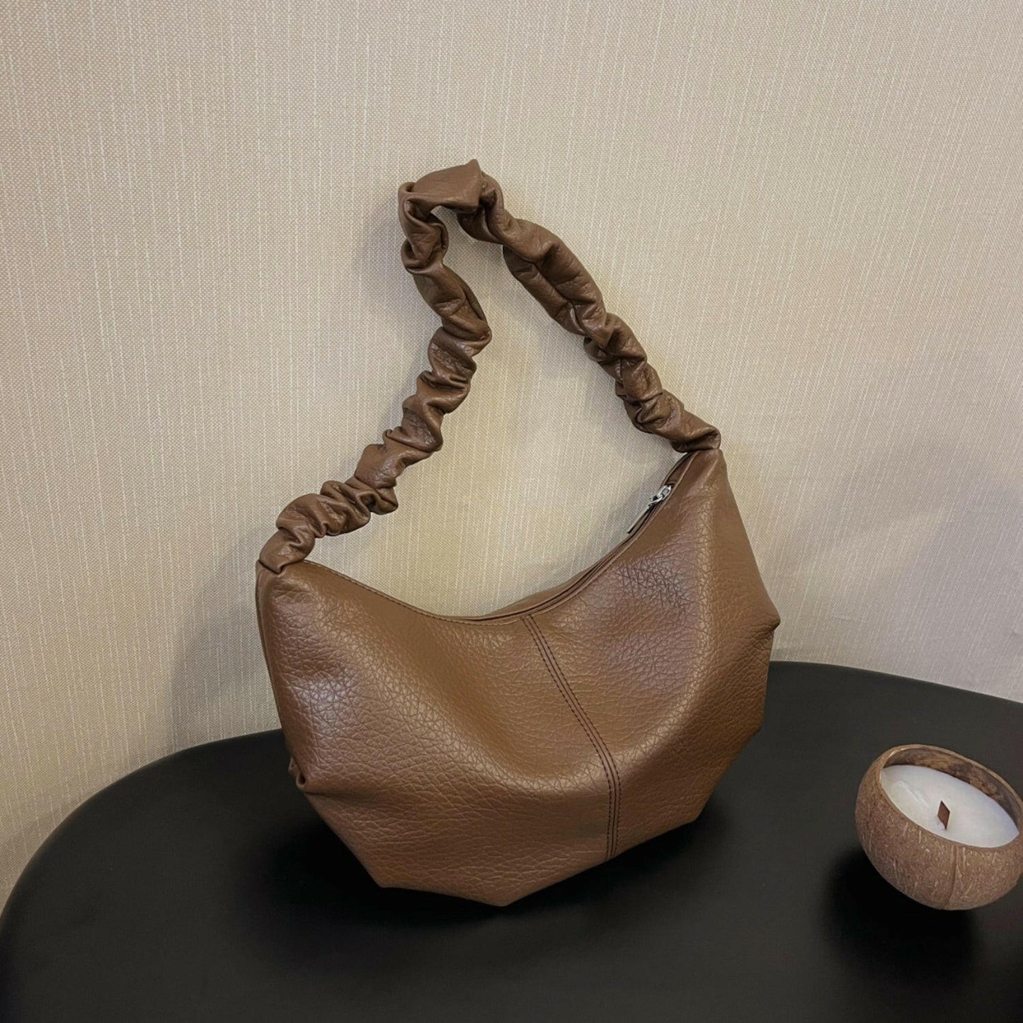 PU Leather Shoulder Bag.