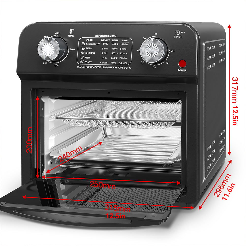 CrispMaster 12.5 Qt Dual Knob Air Fryer Oven