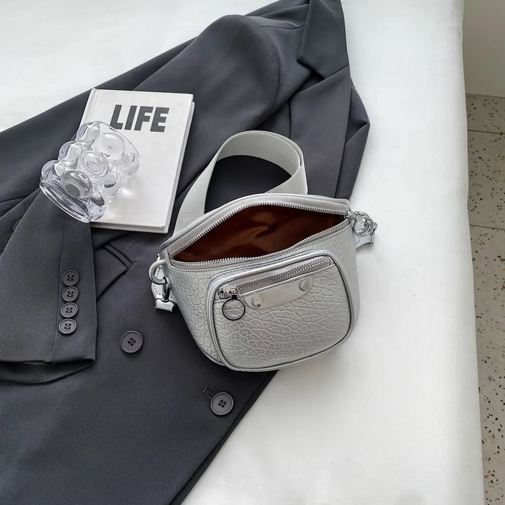 Texture PU Leather Crossbody Bag - Premium handbags from Trendsi - Just $23.99! Shop now at Handbags Specialist Headquarter
