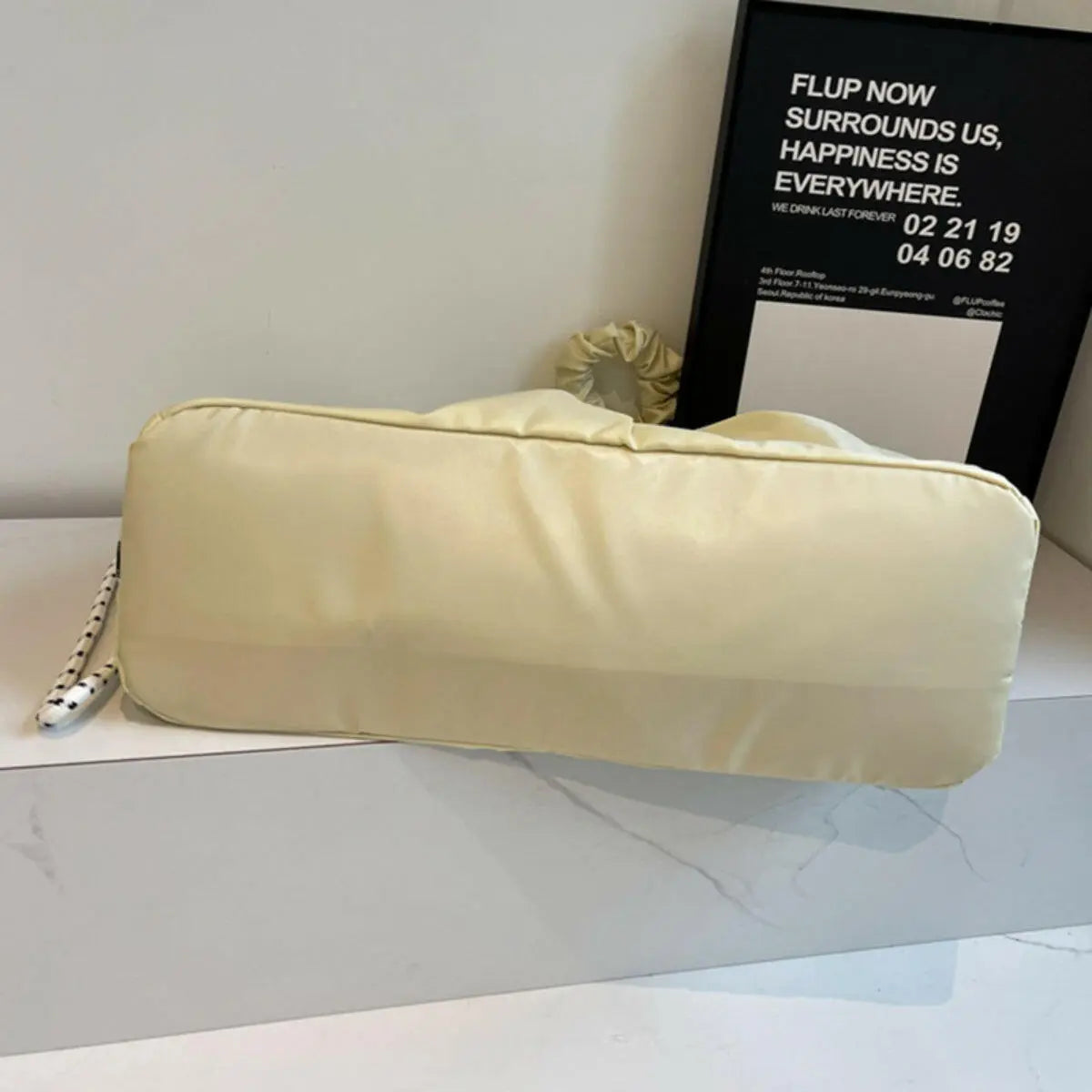 Ruched Large Tote Bag.